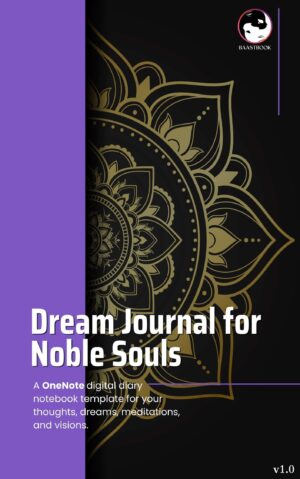 Dream Journal Noble Souls Diary Notebook Cover Purple 01