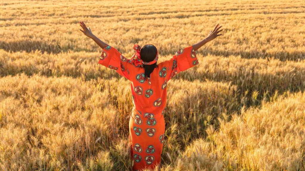 optimized black woman field spiritually awakened feminine power
